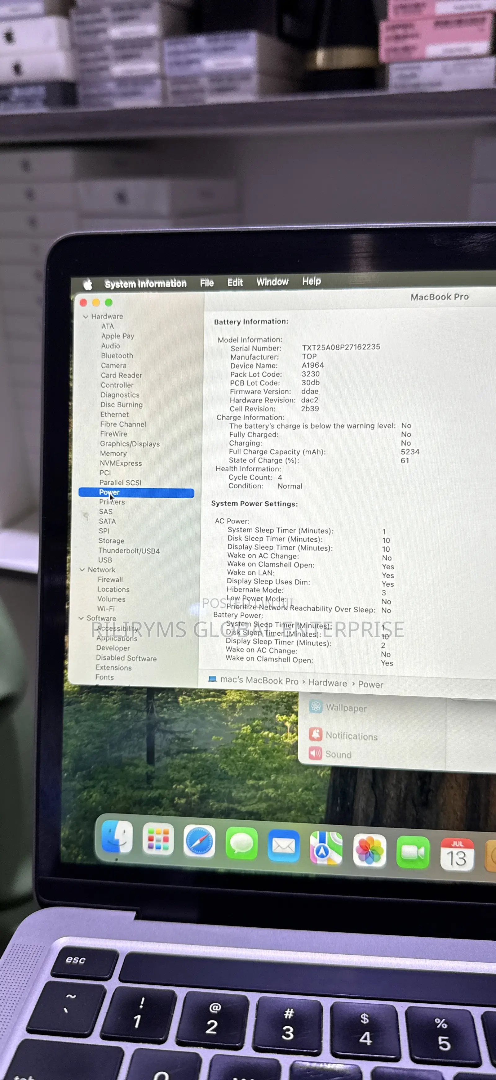 Laptop Apple MacBook Pro 2020 32GB Intel Core i7 SSD 1T