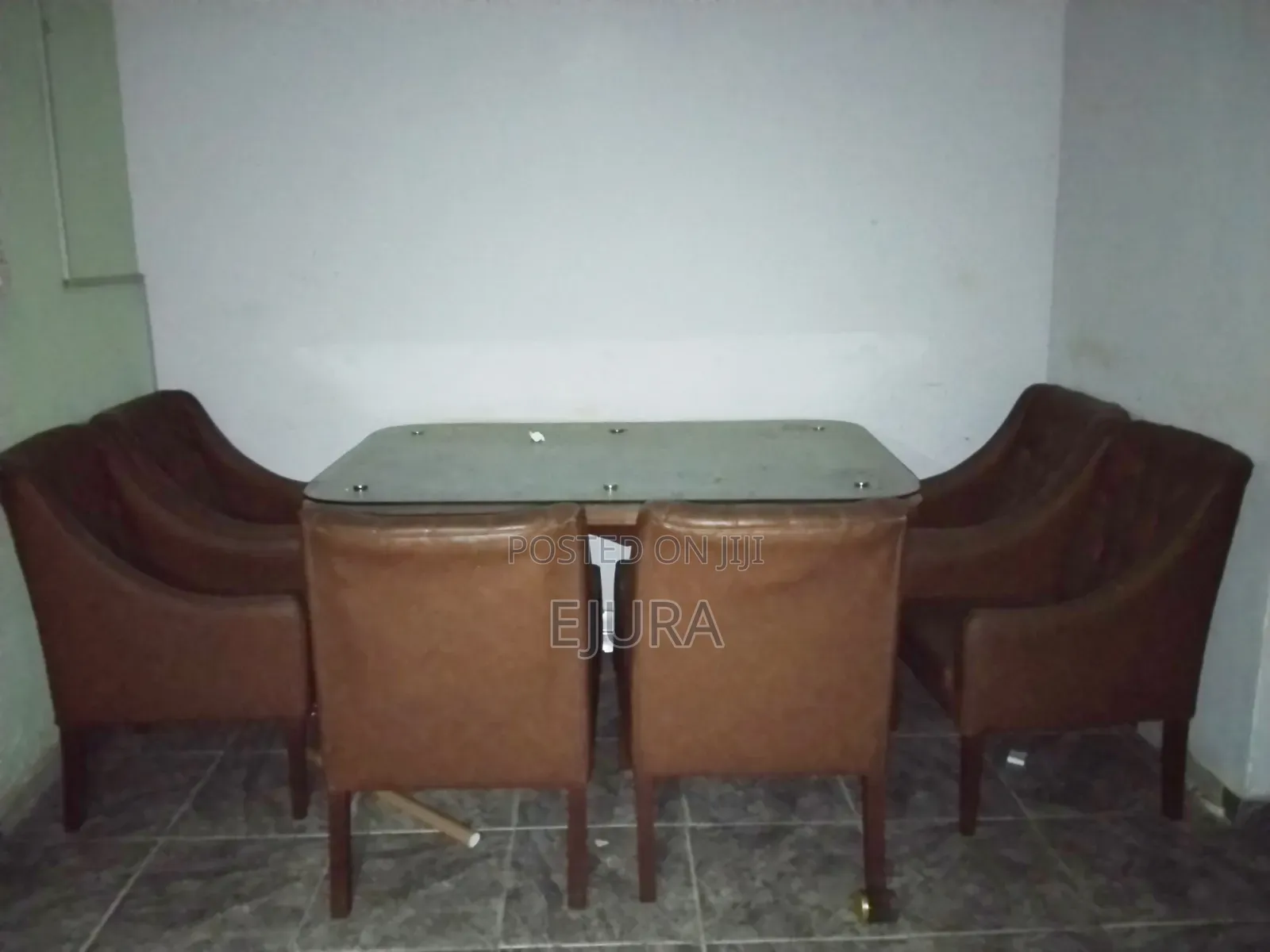 6 Seater Leather Dining Sets