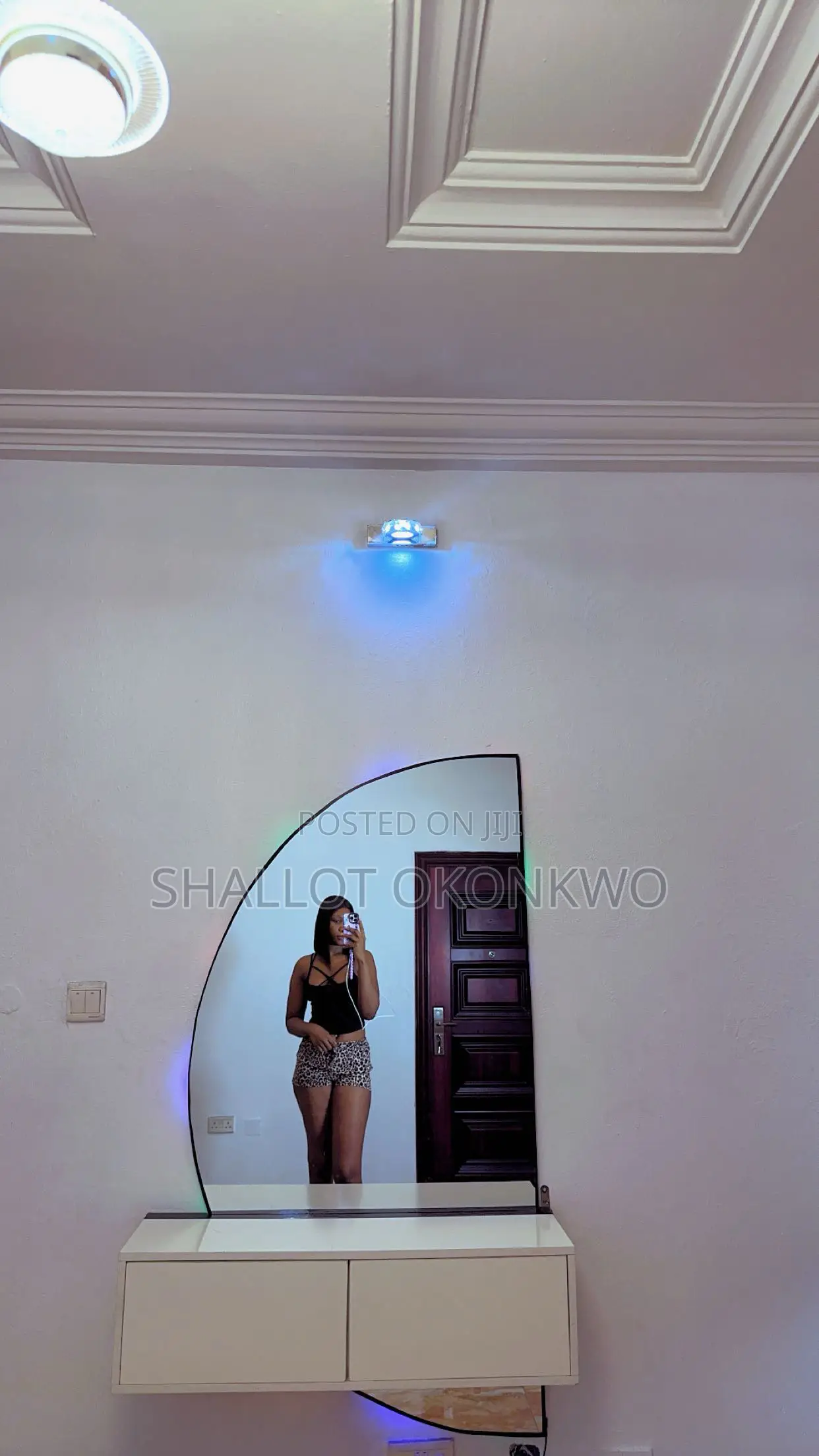 5x3 Half Moon Mirror