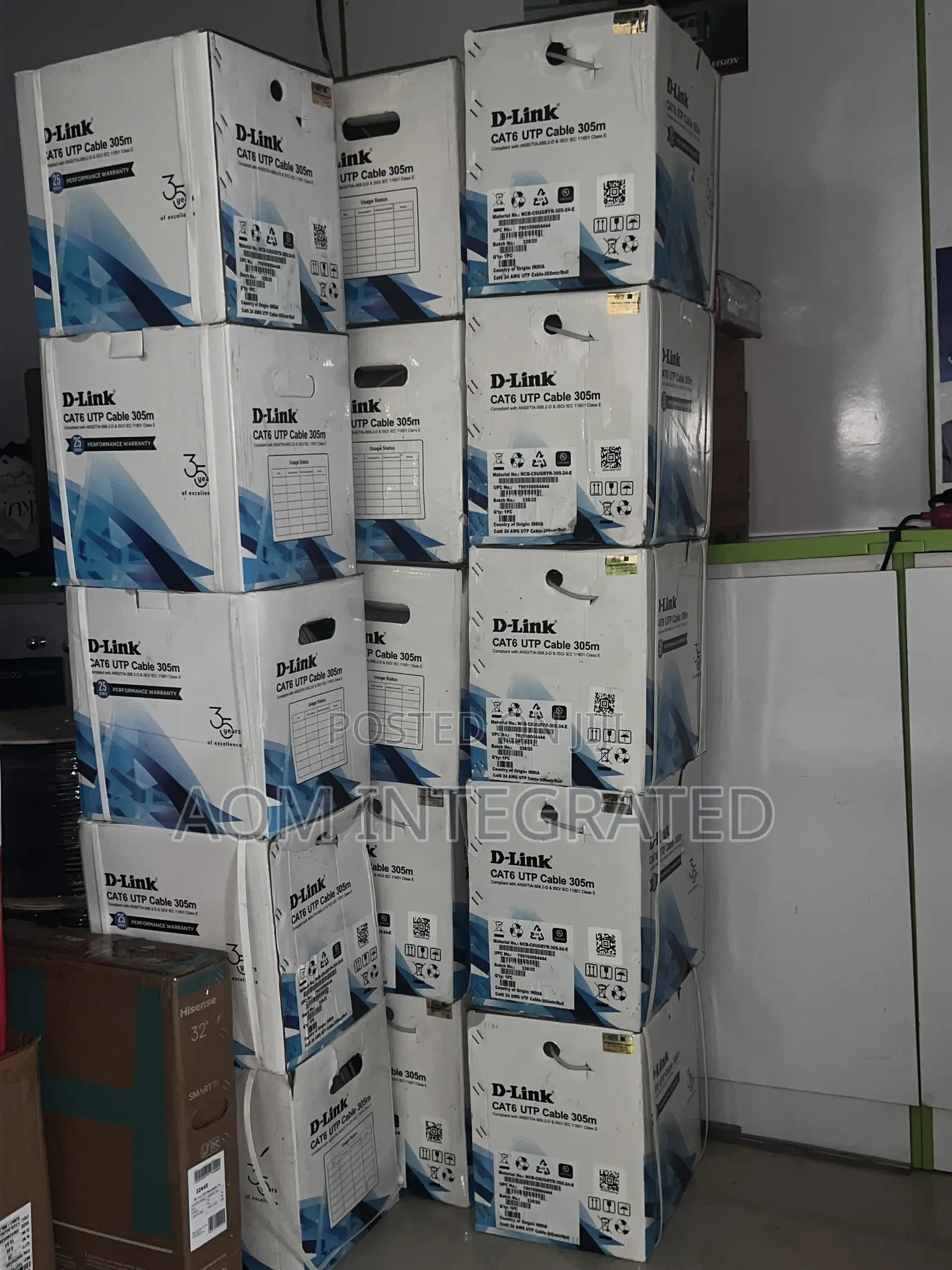 D-Link Cat6 24 Awg Utp 305m Cable