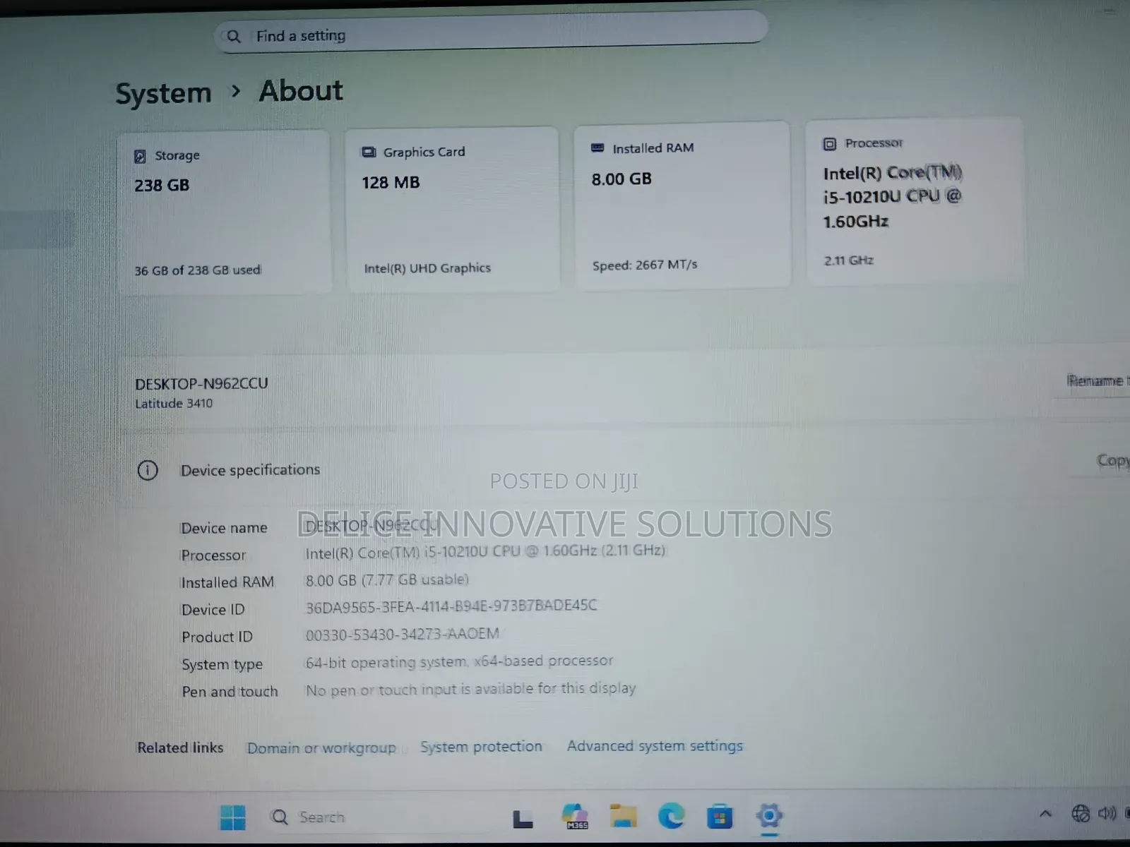 Laptop Dell Latitude 3410 8GB Intel Core i5 SSD 256GB