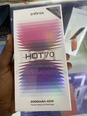 New Infinix Hot 70 128 GB Black