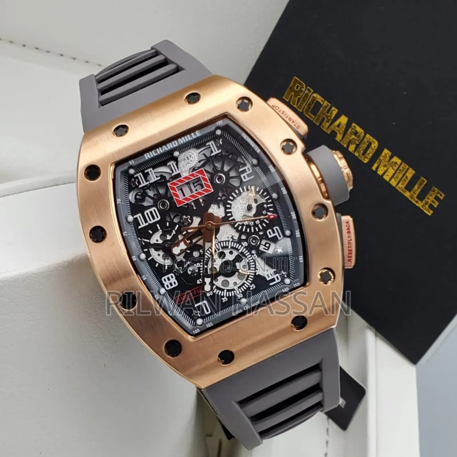 Original Richard Mille Automatic Rubber Strap