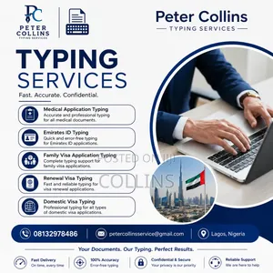 Typing, Document Format PDF Creation Service
