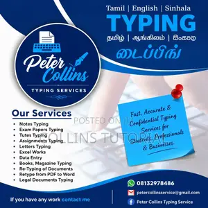 Typing, PDF Format Book Writing