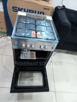 Maxi Inox Finish Gas Cooker 4 Burners 50x50 Oven
