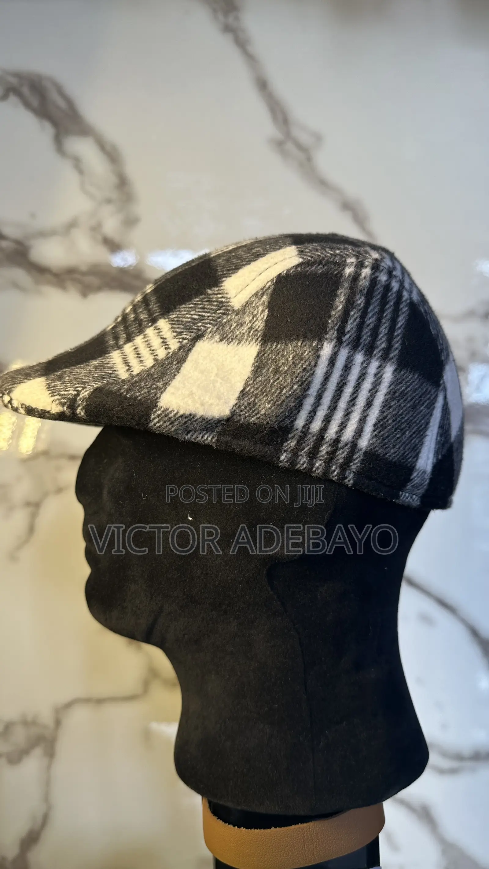 Ivy Cap or Papas Cap Black and White