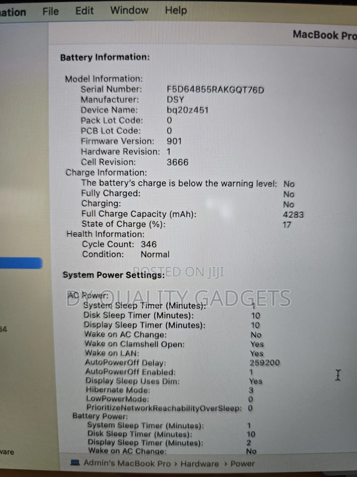 Laptop Apple MacBook Pro 2017 8GB Intel Core i5 SSD 256GB