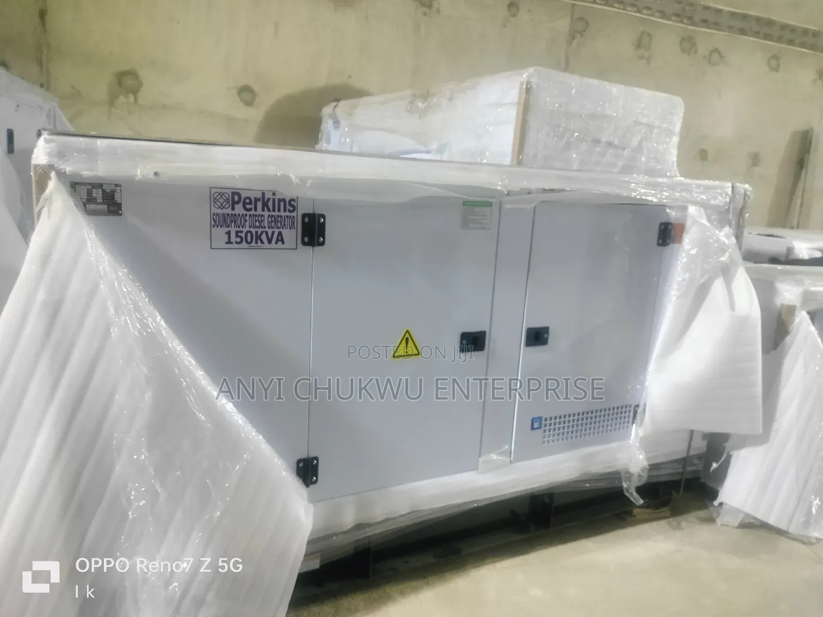 New Perkins Soundproof Generator 150kva 100% Copper