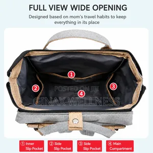 All-in-one Diaper Bag And Baby Bed Backpack With Compartments