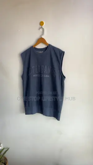 Men's "Outer Banks" Sleeveless Muscle Tank - Charcoal Grey