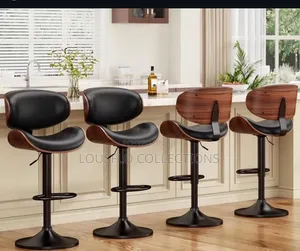 Quality Leather Adjustable Height Bar Stool