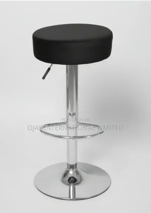 Adjustable Round Bar Stool With One Year Warranty