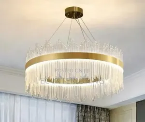 Post -Modern Luxury Crystal for Living Room Pendant Simple Creative