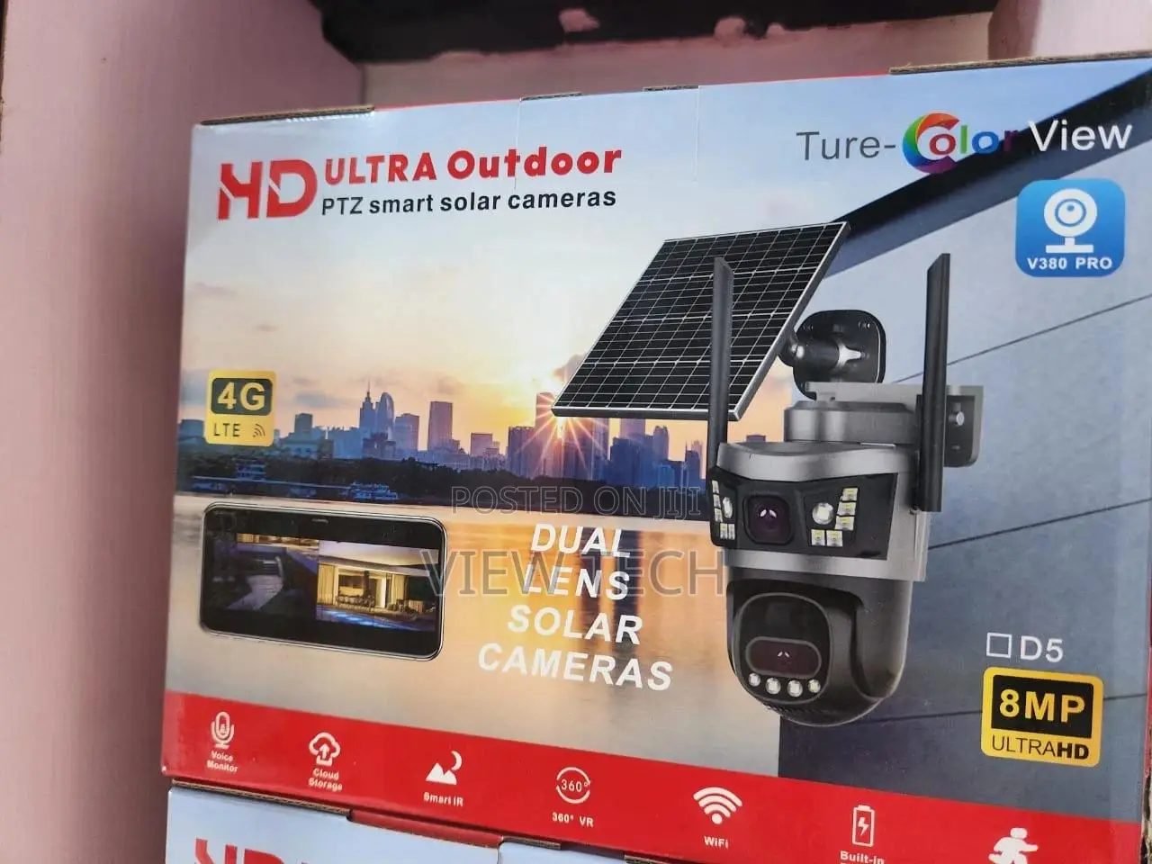 8mp Dual Lens Solar Camera V380