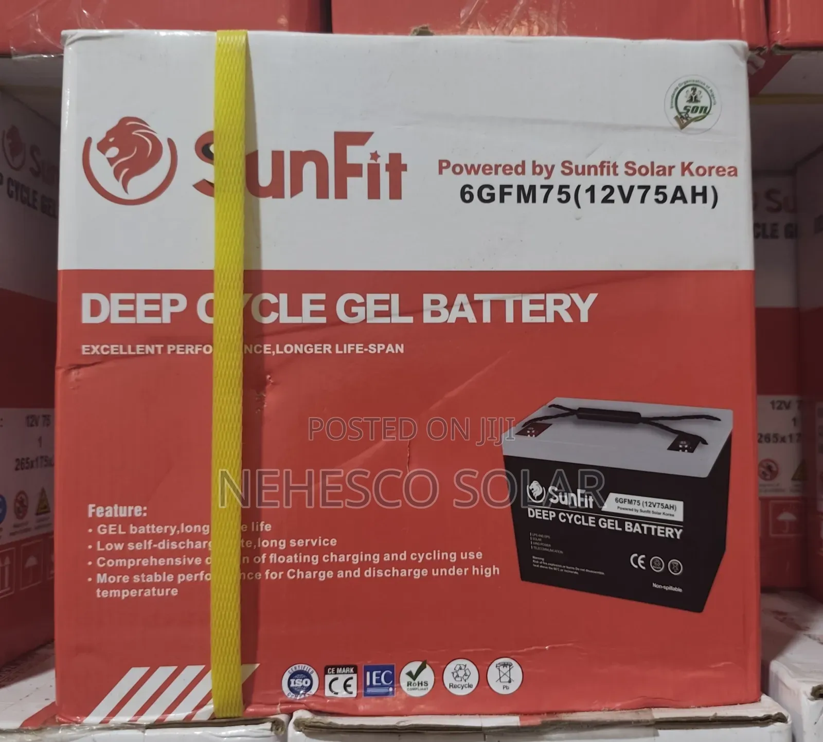 Durable Sunfit 75ah Deep Cycle Battery – Built to Last