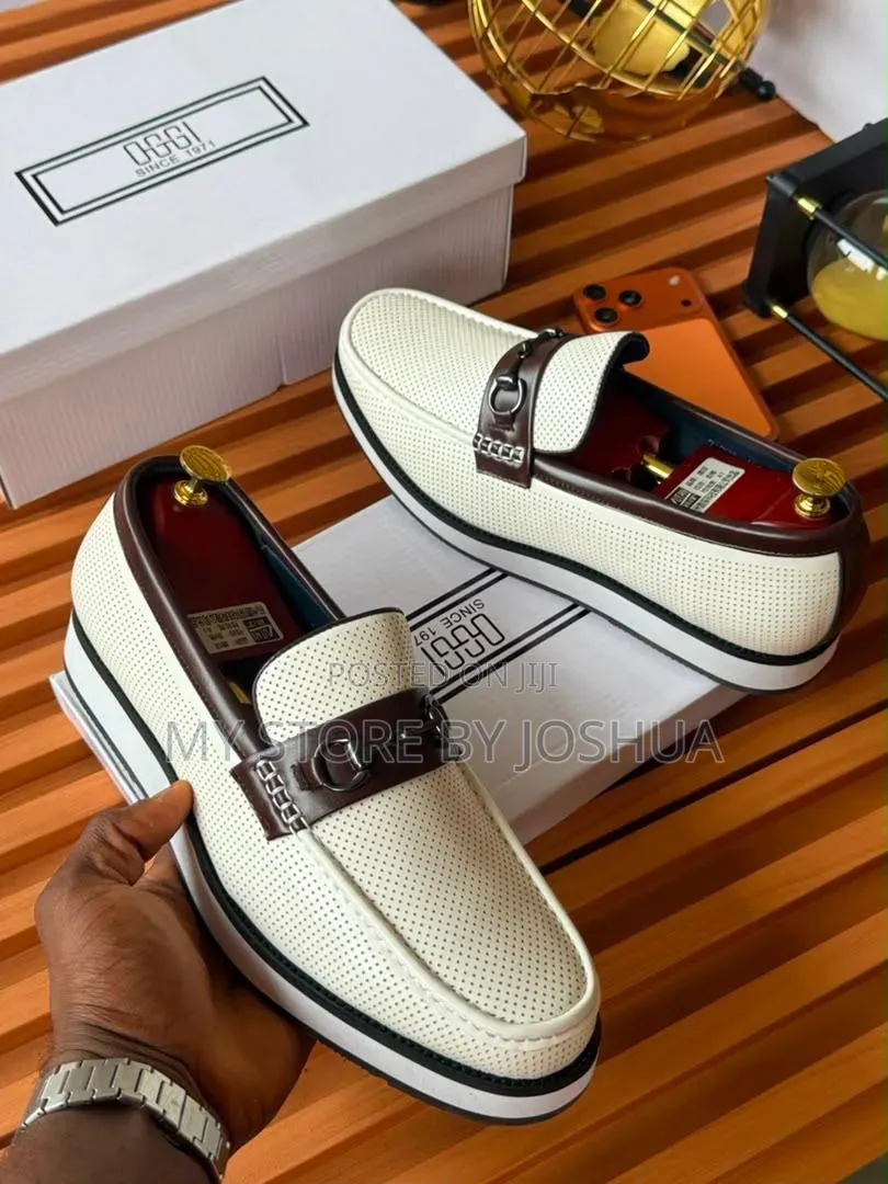Oggi Perforated Platform Loafers