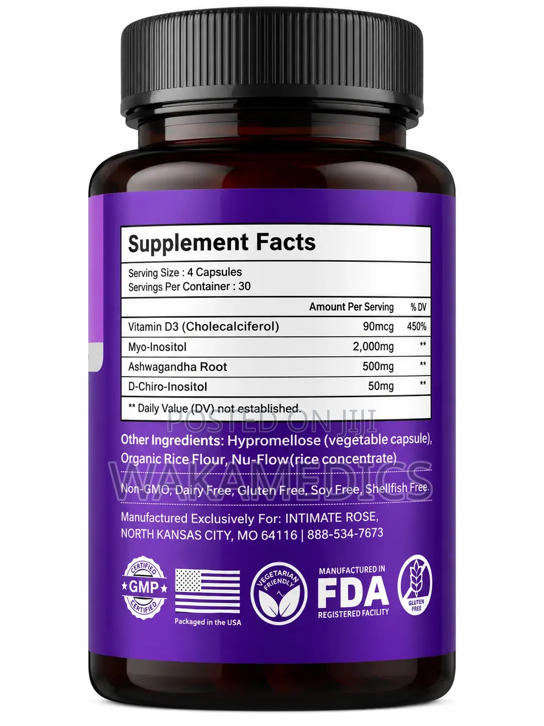 Inimate Rose Myo and D-Chiro Inositol