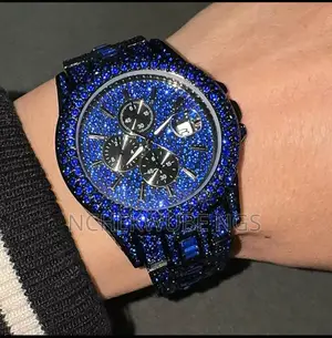 Luxury Starry Sky Watch Blue Diamond