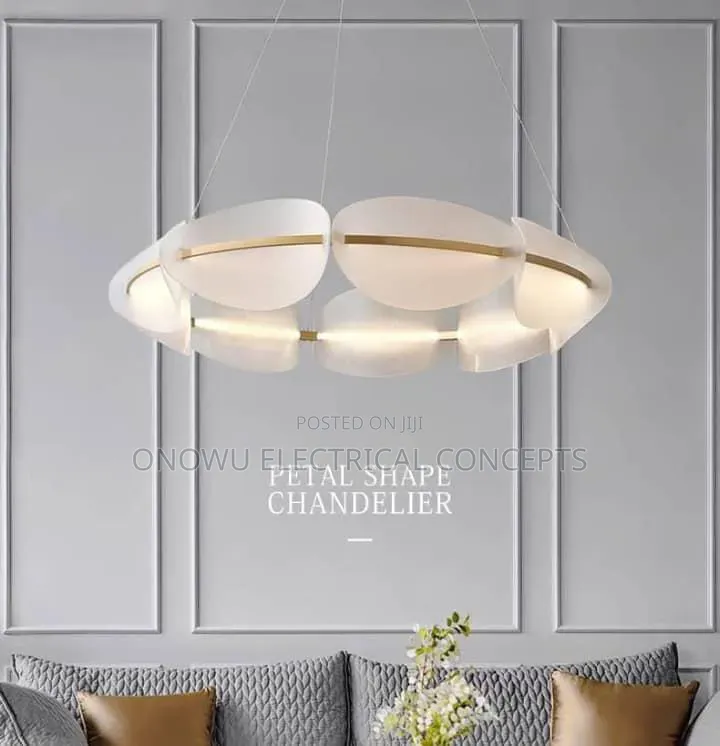 Modern Acrylic Leaf Led Chandeliers Lighting Living Dining Room Decor