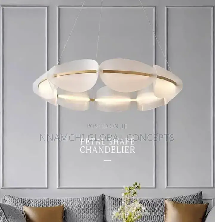 Modern Acrylic Leaf Led Chandeliers Lighting Living Dining Room Decor
