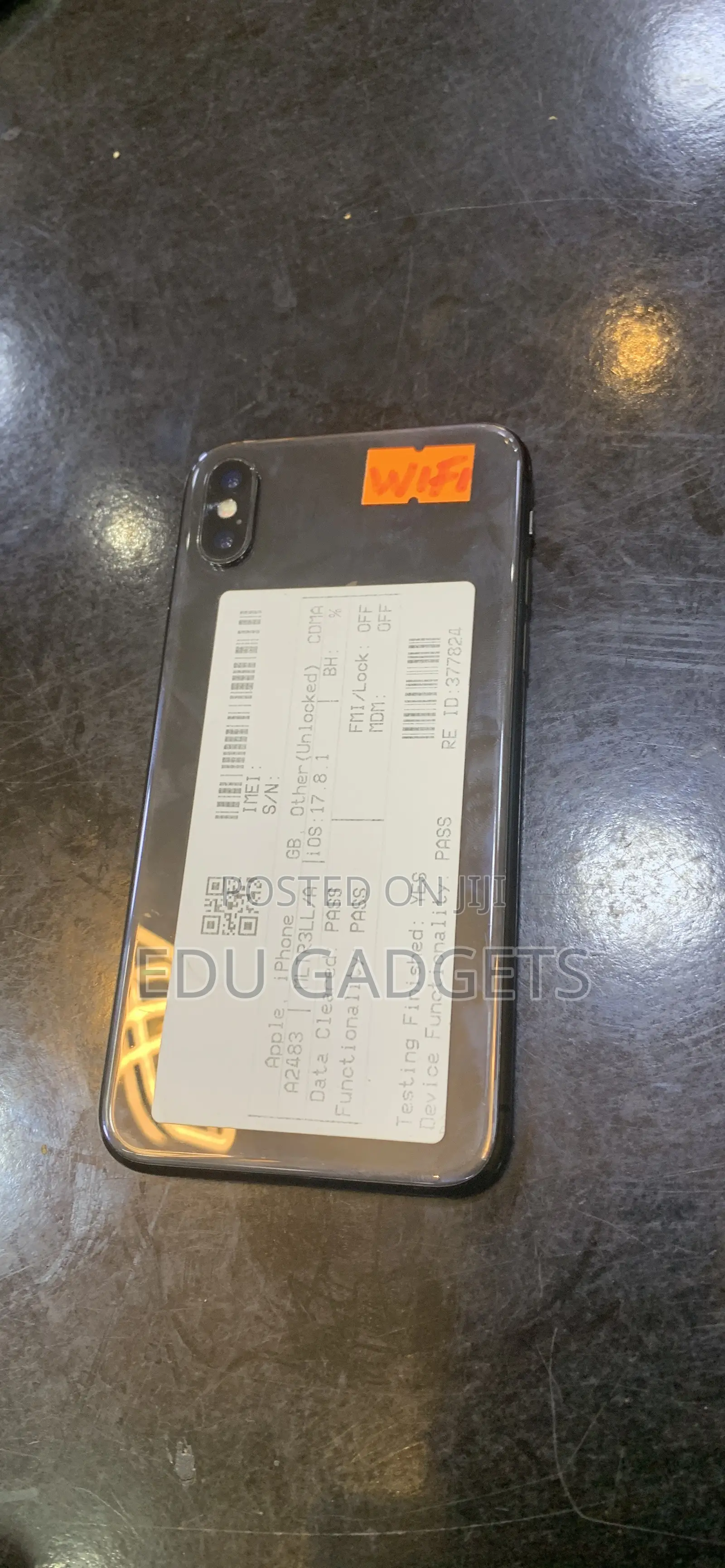 Apple iPhone X 64 GB Black