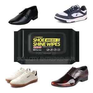 80pcs Shoe and Leather Shine Wipes