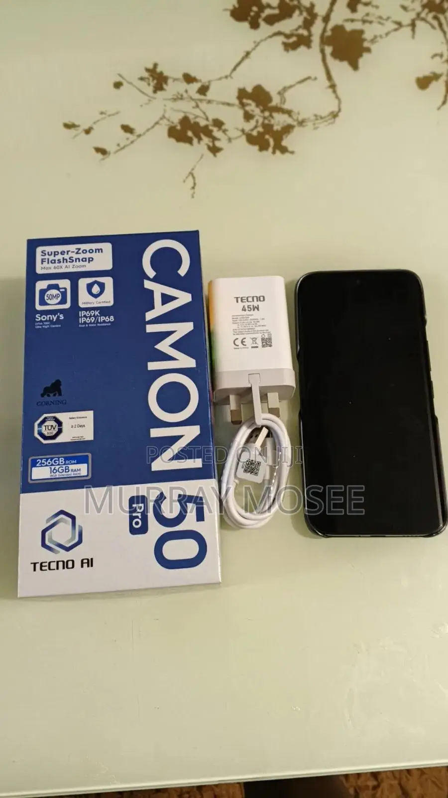 Tecno Camon 50 Pro 256 GB Black