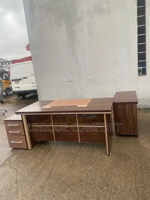 Imported Executive Office Table, Extension and Drawer