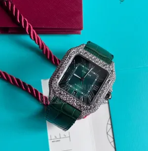 Super Clone Cartier Santos Leather Strap Watch Available in Store