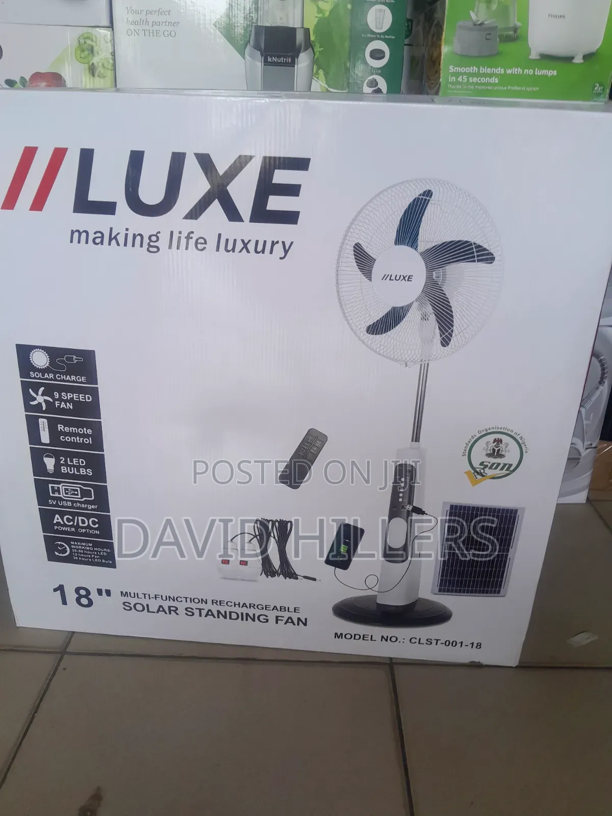 Luxe Rechargeable Fan