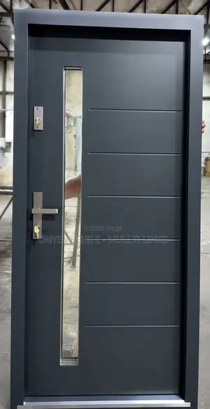 Modern Wikęd Premium Exterior Door In An Anthracite Structured Finish