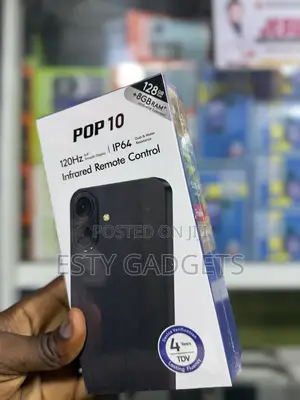 New Tecno Pop 10 128 GB Black