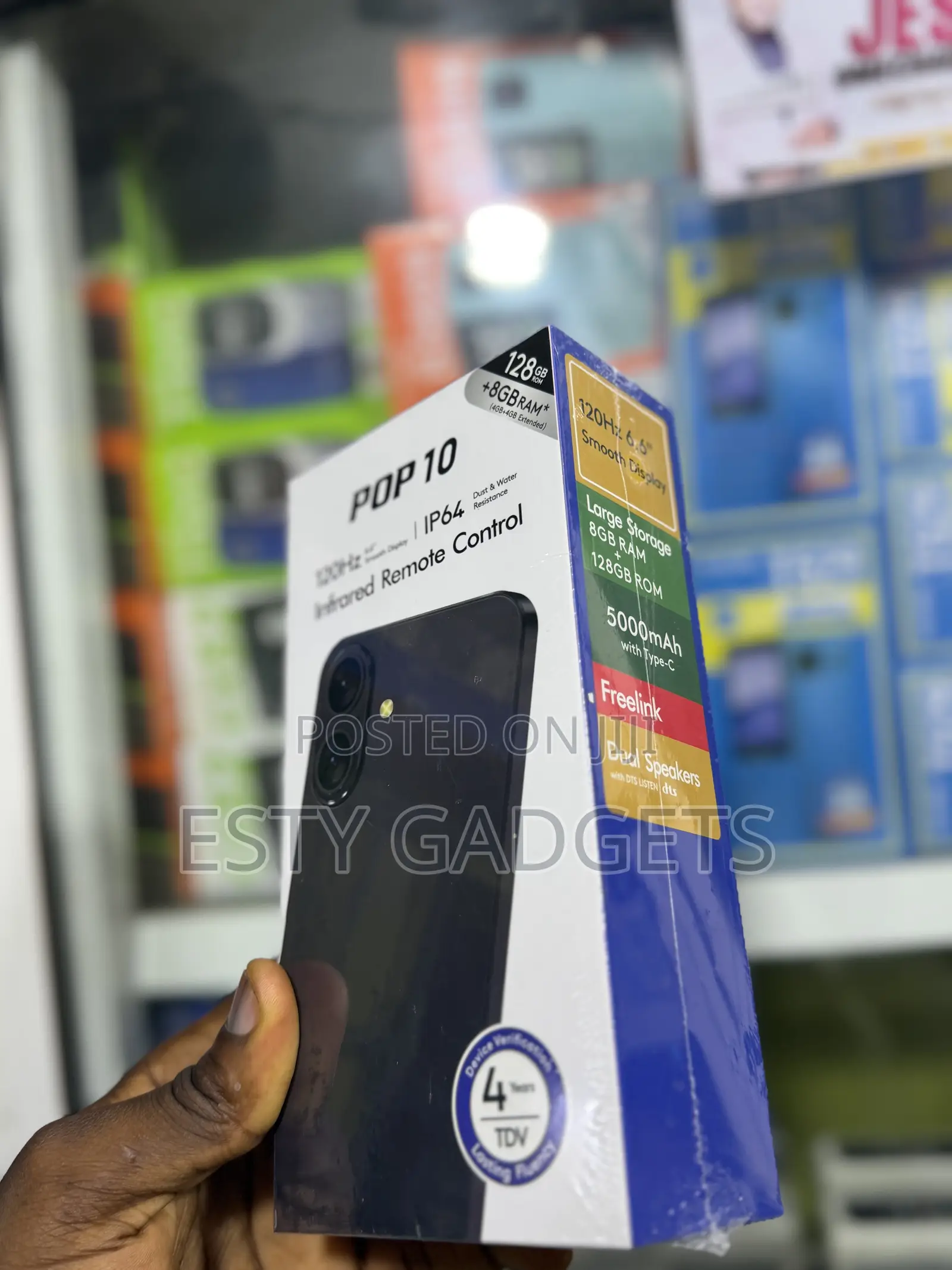 New Tecno Pop 10 128 GB Black