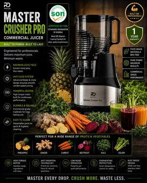 Raylux 3x Speed Master Crusher Commercial Cold Press Slow Juicer