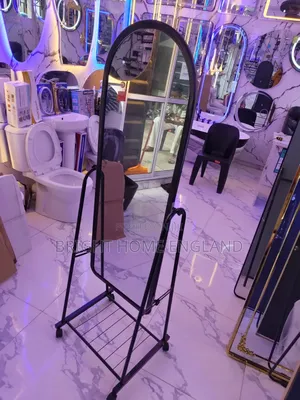 Standing Mirror With Shoe Rack