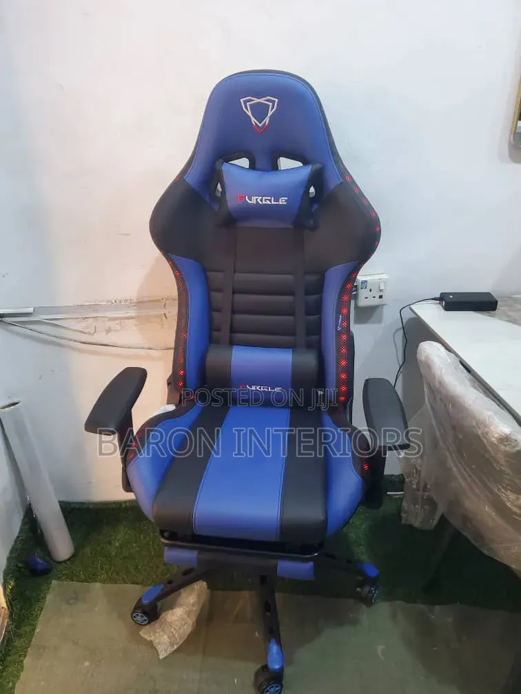 Electric Adjustable Gaming Chair With Led Light Display Is Available