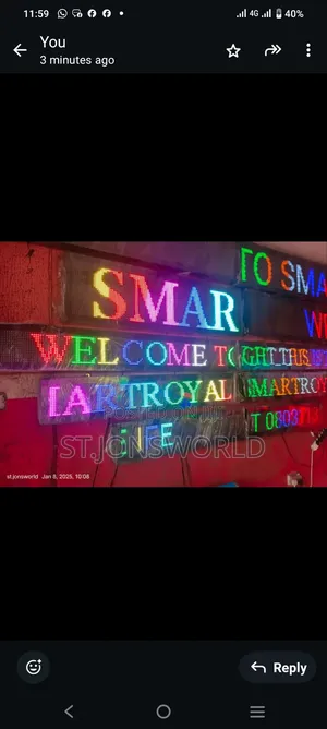 Led Digital Scrolling Signage