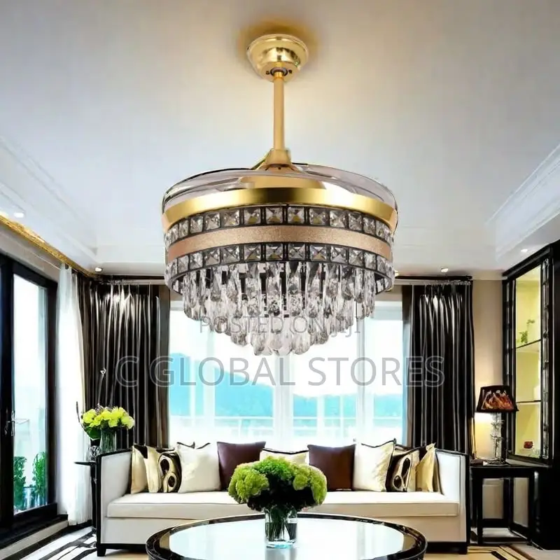 Crystal Fan Chandelier