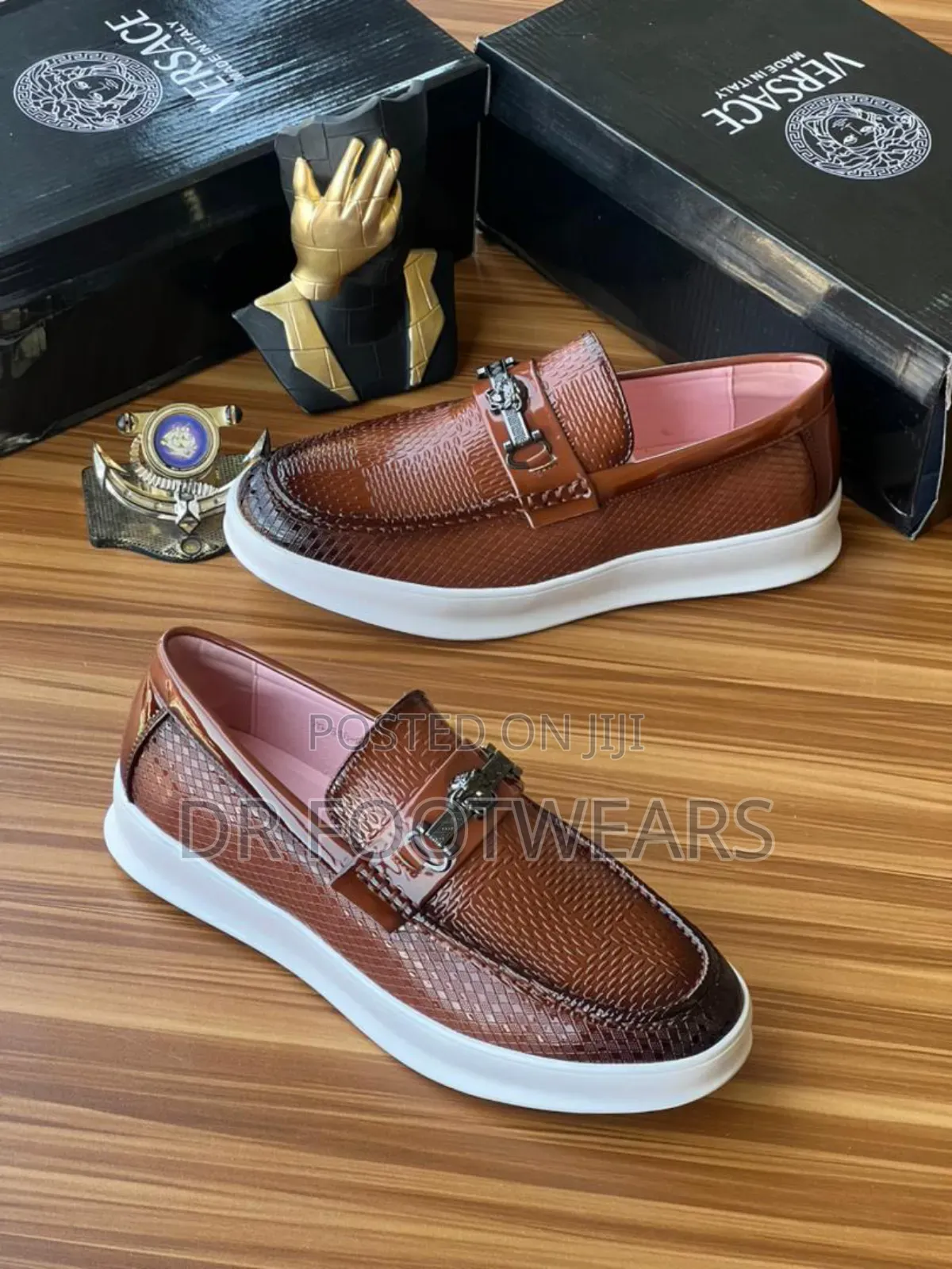 Men’S Premium Casual Loafers With White Sole
