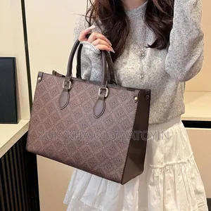 Chic Patterned Top-Handle Handbag