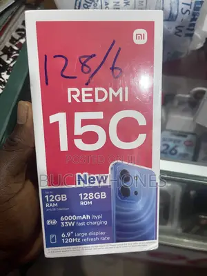 New Xiaomi Redmi 15C 4G 128 GB Black