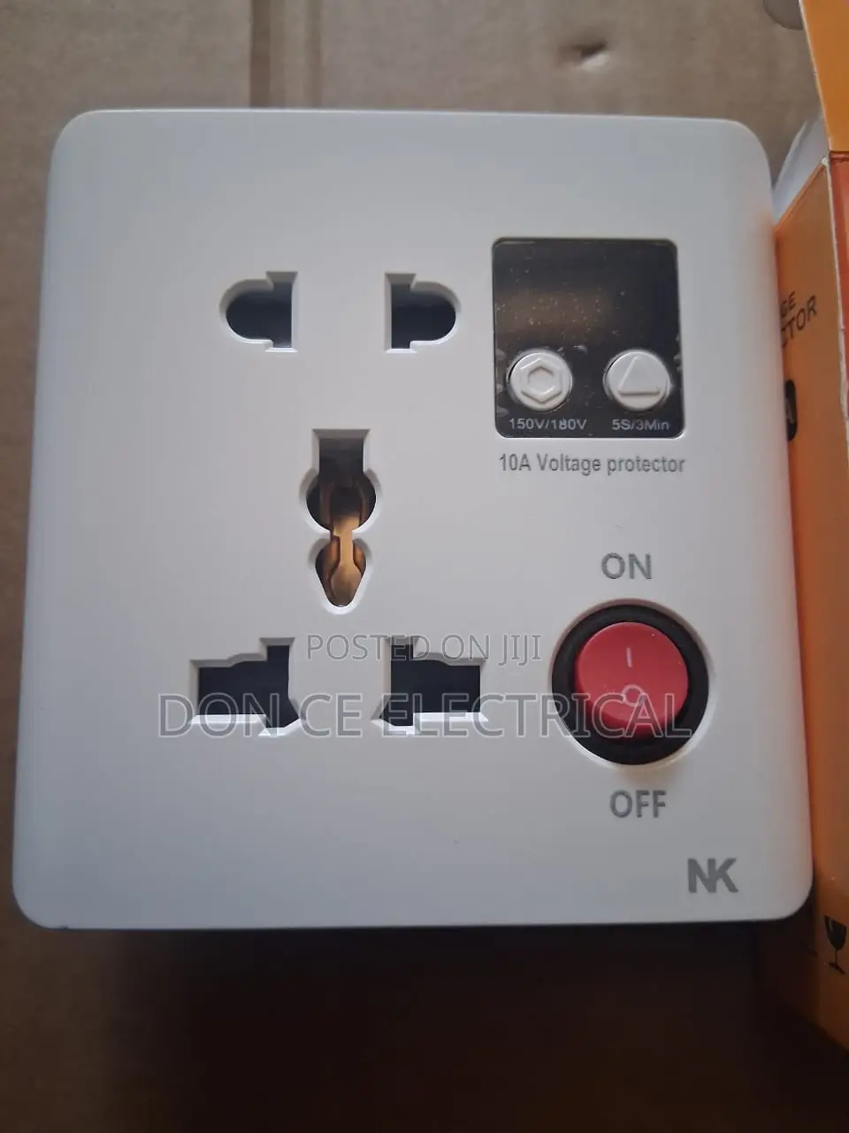 13amps Single Voltage Protector Socket