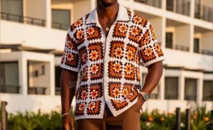 Crotchet Granny Square Shirts