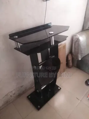 Executive White Gold Modern Church Pulpit - Premium Quality