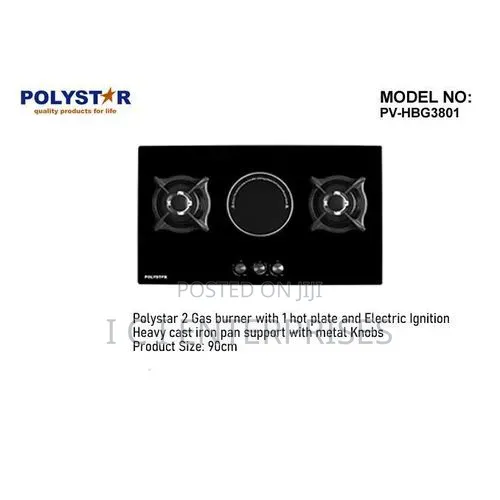 Polystar 2 Gas Burner With1 Hot Plate and Electric