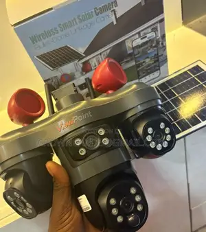 View Point Triple-Lens PTZ Intelligent Solar Camera V380 Pro 12mp
