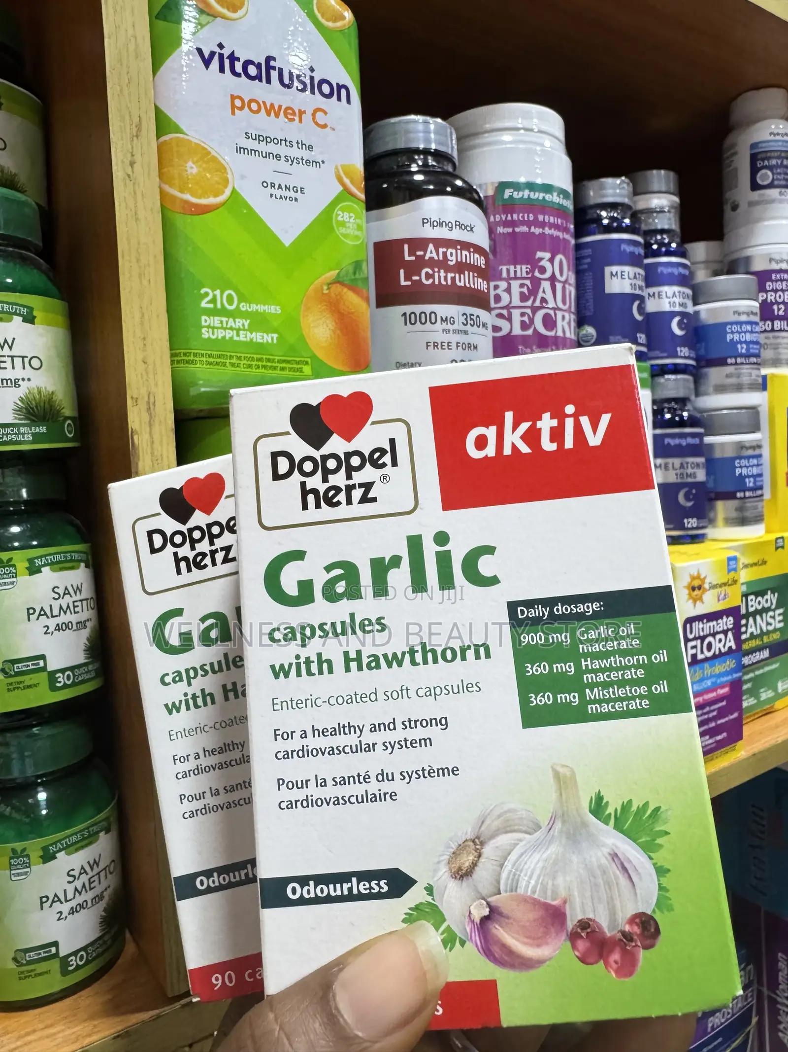 Doppel Herz Garlic Caps With Hawthorn