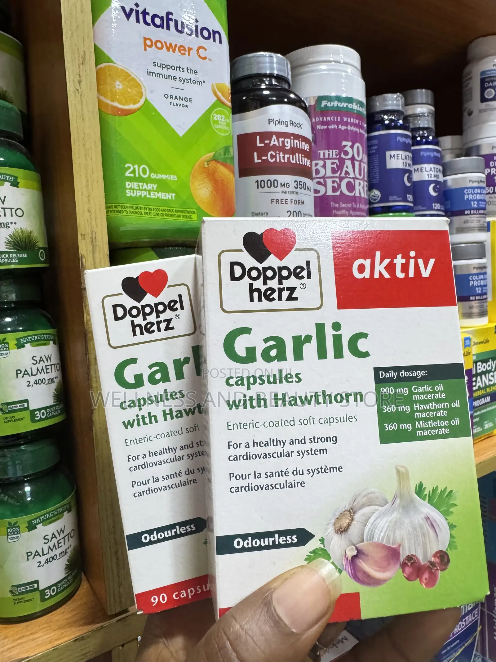 Doppel Herz Garlic Caps With Hawthorn