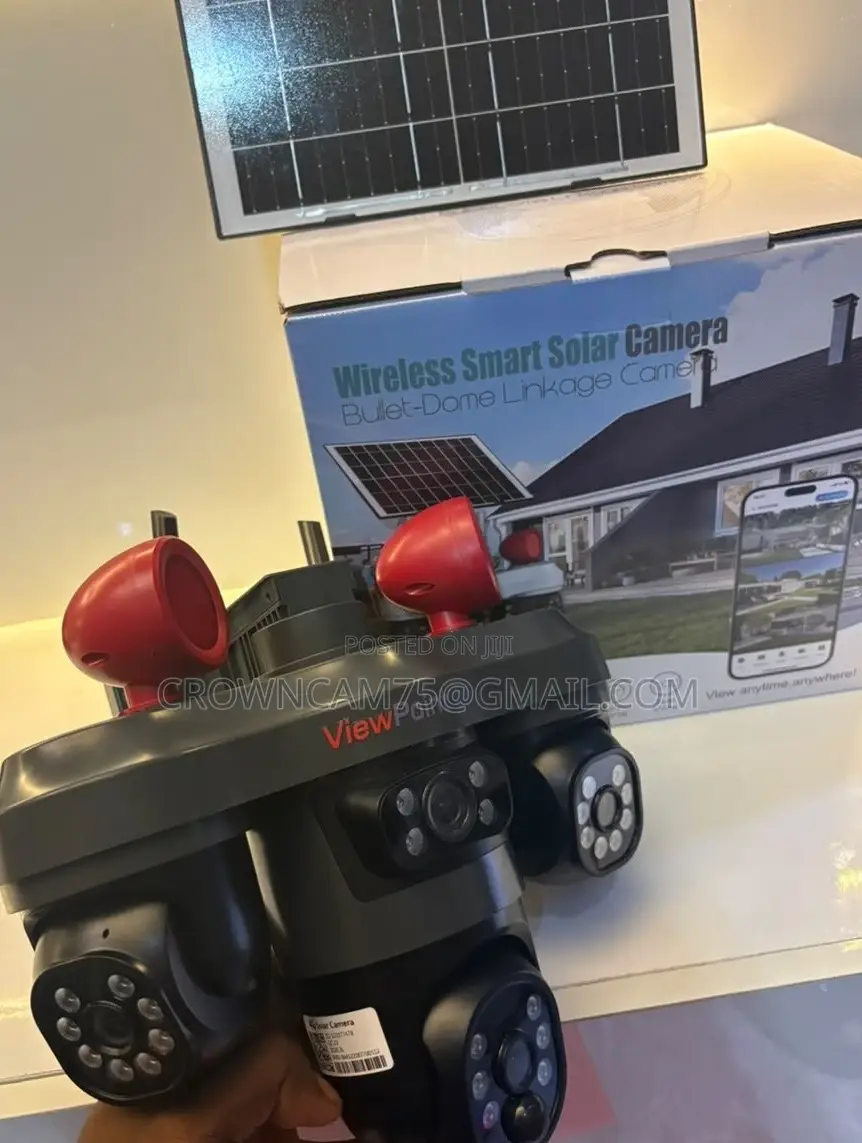 Digital Smart 3lens 4g Solar CCTV Camera 12mp